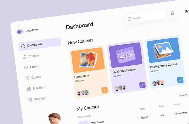 معاينة مشروع Academy.co